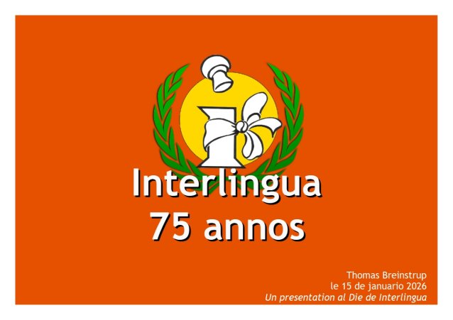 Interlingua 75 annos
