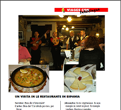 Un visita in le restaurante in Espania
