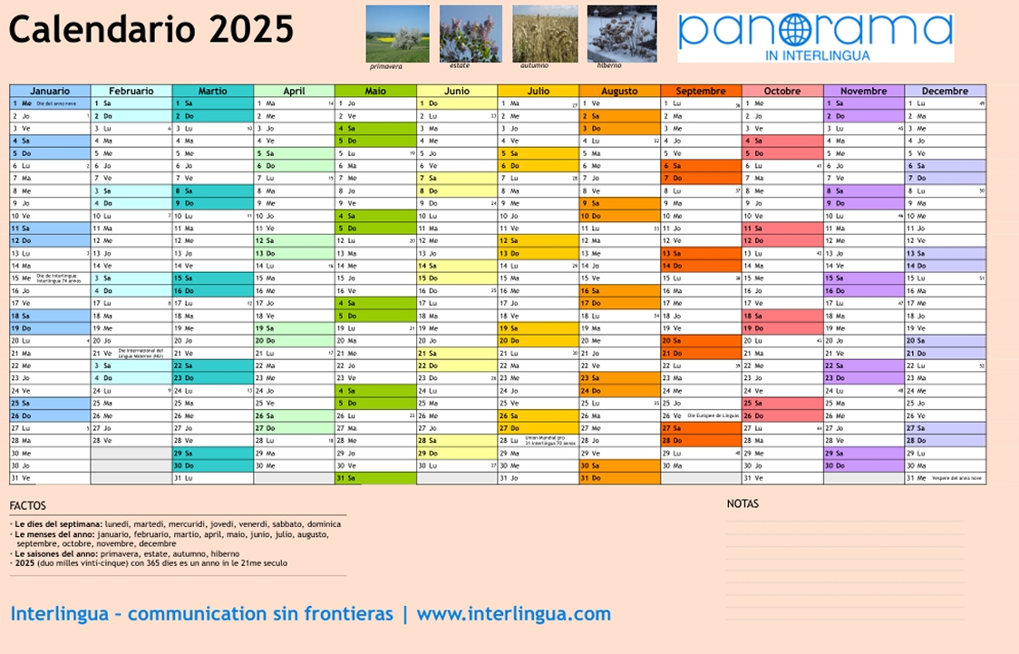 Calendario 2025