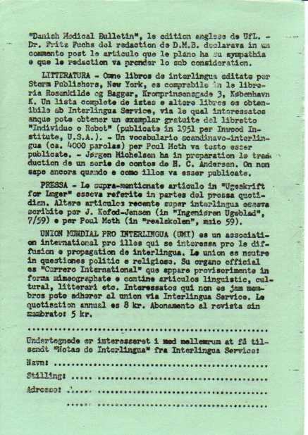 Notas de interlingua/novembre 1959